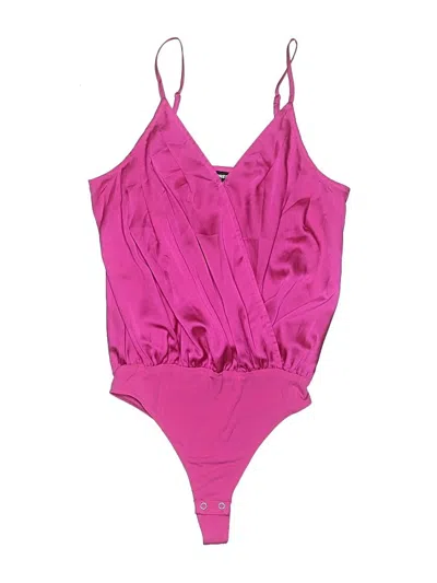 Pre-owned Express Outlet Bodysuit In Pink