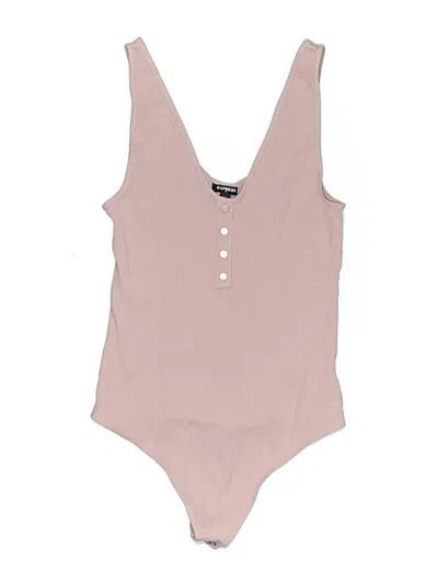 Pre-owned Express Outlet Bodysuit In Pink