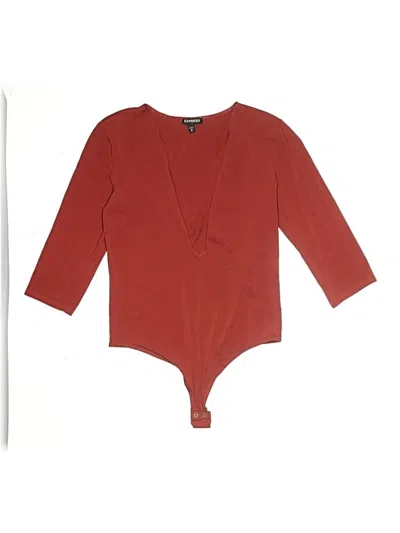 Pre-owned Express Outlet Bodysuit In Red