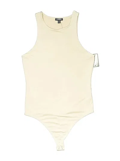 Pre-owned Express Outlet Bodysuit In White