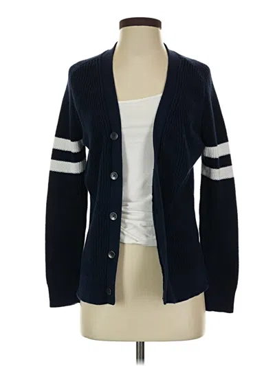 Pre-owned Express Outlet Cardigan Sweater In Blue