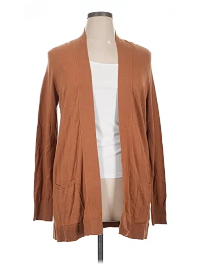 Pre-owned Express Outlet Cardigan Sweater In Brown