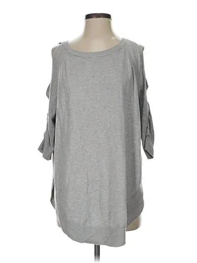 Pre-owned Express Outlet Cardigan Sweater In Gray