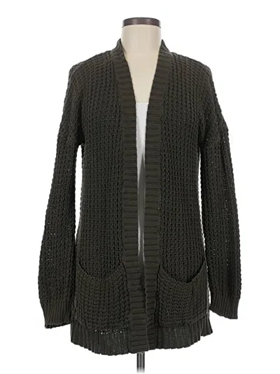 Pre-owned Express Outlet Cardigan Sweater In Green