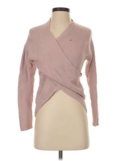 Pre-owned Express Outlet Cardigan Sweater In Pink