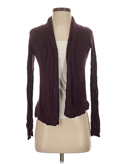 Pre-owned Express Outlet Cardigan Sweater In Purple