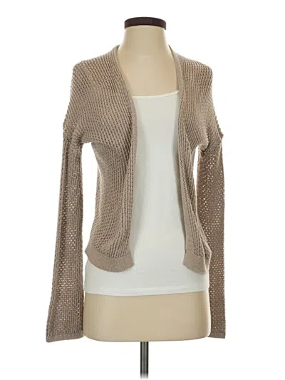 Pre-owned Express Outlet Cardigan Sweater In Tan