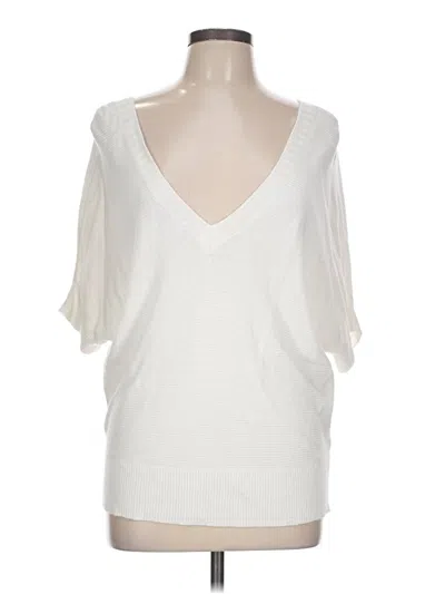 Pre-owned Express Outlet Cardigan Sweater In White