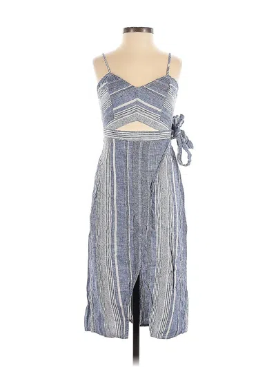 Pre-owned Express Outlet Casual Dress In Blue