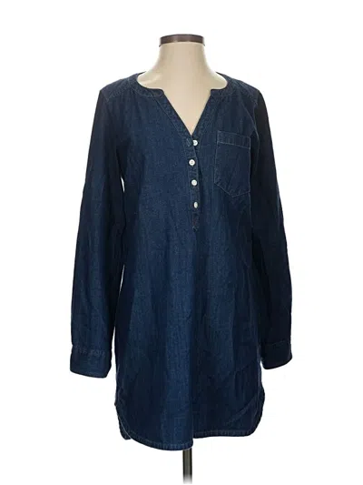 Pre-owned Express Outlet Casual Dress In Blue