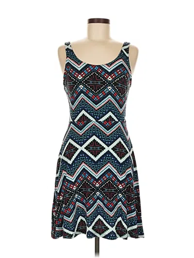 Pre-owned Express Outlet Casual Dress In Blue