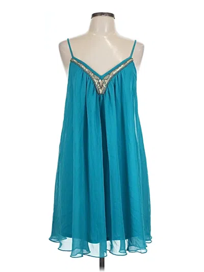 Pre-owned Express Outlet Casual Dress In Blue