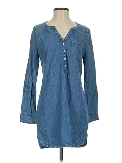 Pre-owned Express Outlet Casual Dress In Blue