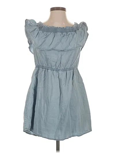 Pre-owned Express Outlet Casual Dress In Blue