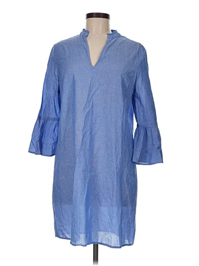 Pre-owned Express Outlet Casual Dress In Blue