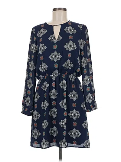 Pre-owned Express Outlet Casual Dress In Blue
