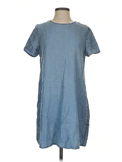 Pre-owned Express Outlet Casual Dress In Blue