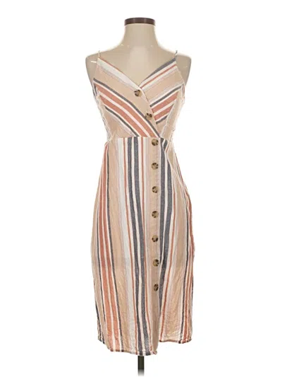 Pre-owned Express Outlet Casual Dress In Brown