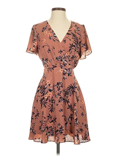 Pre-owned Express Outlet Casual Dress In Brown