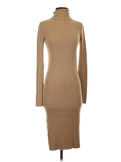 Pre-owned Express Outlet Casual Dress In Brown