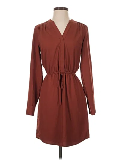 Pre-owned Express Outlet Casual Dress In Brown