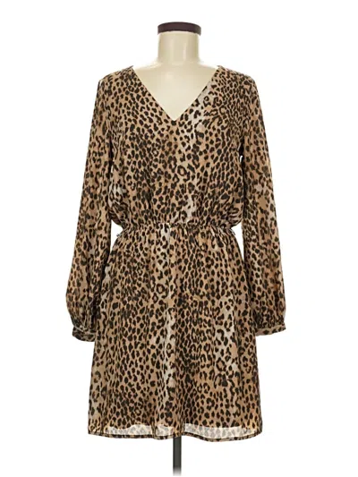 Pre-owned Express Outlet Casual Dress In Brown
