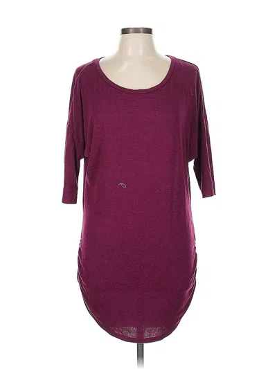 Pre-owned Express Outlet Casual Dress In Burgundy