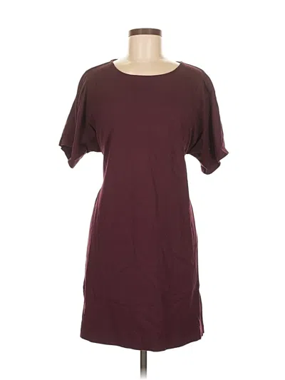 Pre-owned Express Outlet Casual Dress In Burgundy