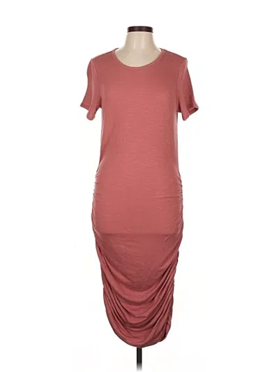 Pre-owned Express Outlet Casual Dress In Burgundy