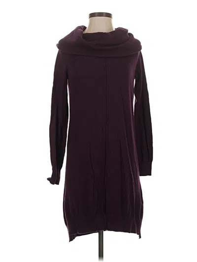 Pre-owned Express Outlet Casual Dress In Burgundy