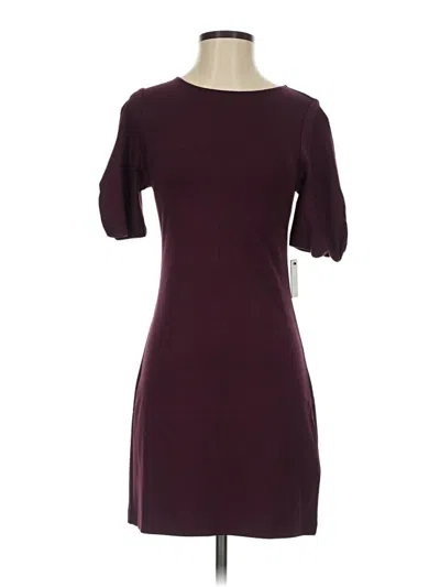 Pre-owned Express Outlet Casual Dress In Burgundy