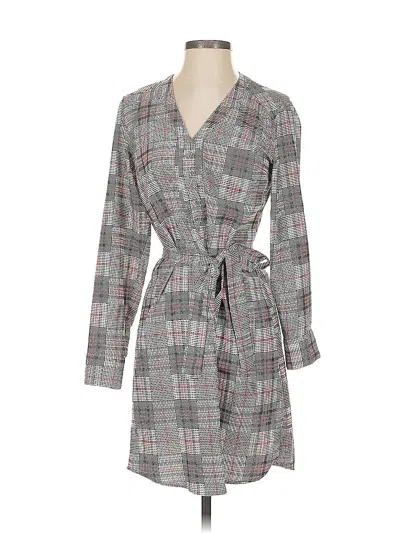 Pre-owned Express Outlet Casual Dress In Gray