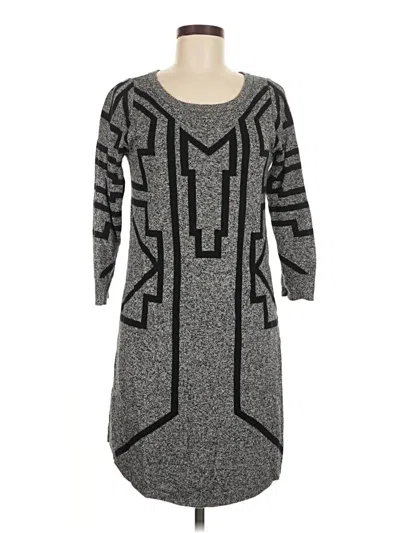 Pre-owned Express Outlet Casual Dress In Gray