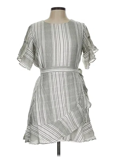 Pre-owned Express Outlet Casual Dress In Gray