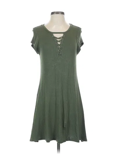 Pre-owned Express Outlet Casual Dress In Green