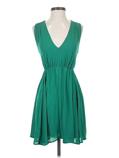 Pre-owned Express Outlet Casual Dress In Green
