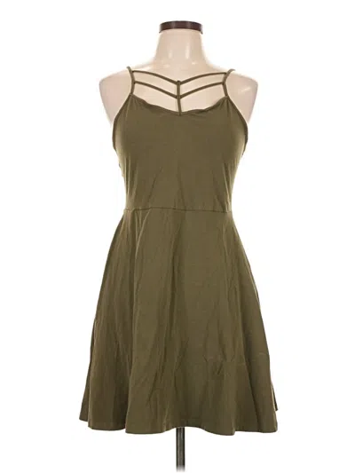 Pre-owned Express Outlet Casual Dress In Green