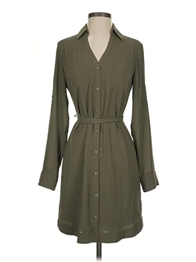 Pre-owned Express Outlet Casual Dress In Green