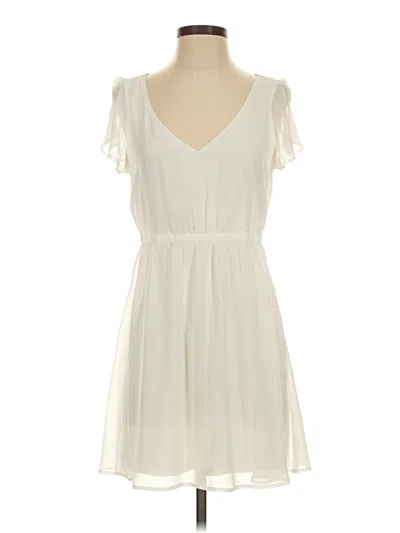 Pre-owned Express Outlet Casual Dress In Ivory