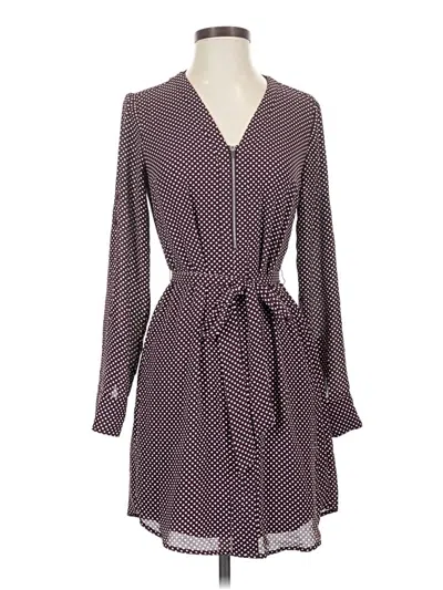 Pre-owned Express Outlet Casual Dress In Purple