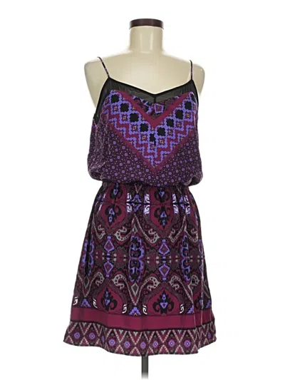 Pre-owned Express Outlet Casual Dress In Purple