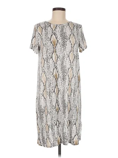 Pre-owned Express Outlet Casual Dress In Silver