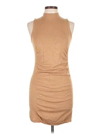 Pre-owned Express Outlet Casual Dress In Tan