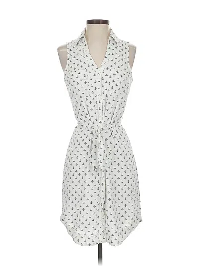 Pre-owned Express Outlet Casual Dress In White
