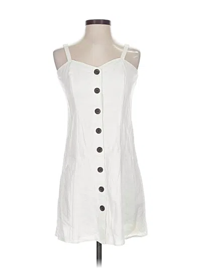 Pre-owned Express Outlet Casual Dress In White