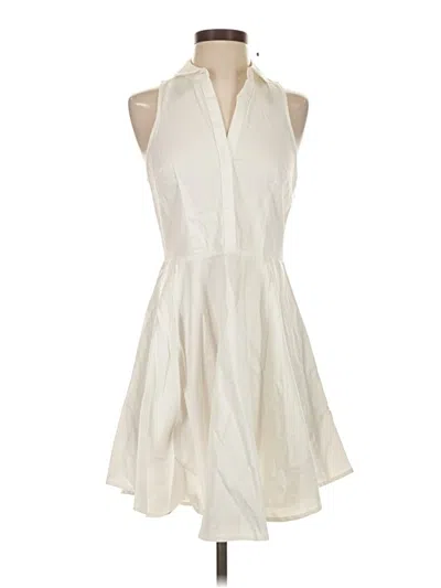 Pre-owned Express Outlet Casual Dress In White