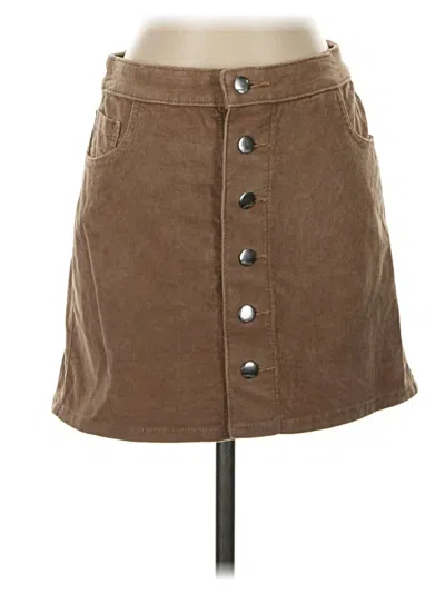Pre-owned Express Outlet Casual Skirt In Brown