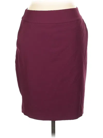 Pre-owned Express Outlet Casual Skirt In Burgundy