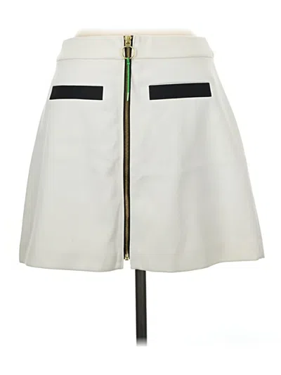 Pre-owned Express Outlet Casual Skirt In Ivory