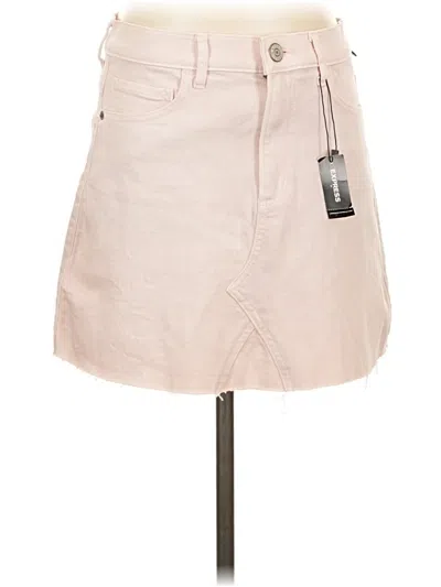 Pre-owned Express Outlet Casual Skirt In Tan